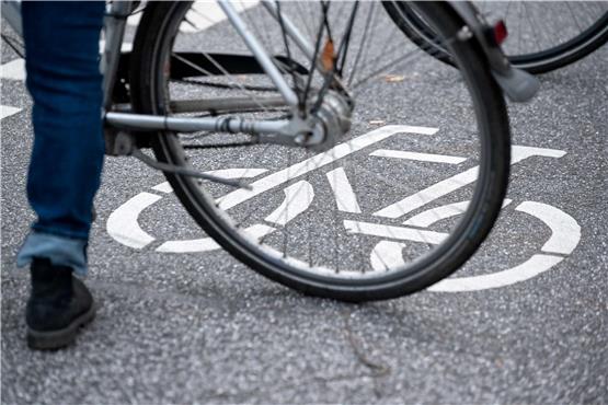 Ein Fahrradfahrer ist nach einem Sturz gestorben. (Symbolbild) Foto: Jonas Walzberg/dpa