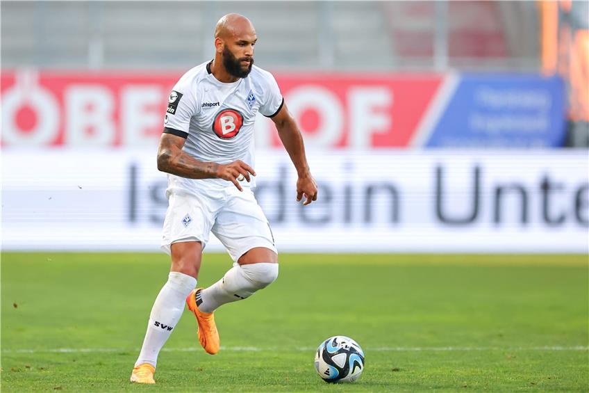 Siegtorschütze gegen Essen: Mannheims Terrence Boyd. Foto: Daniel Karmann/dpa